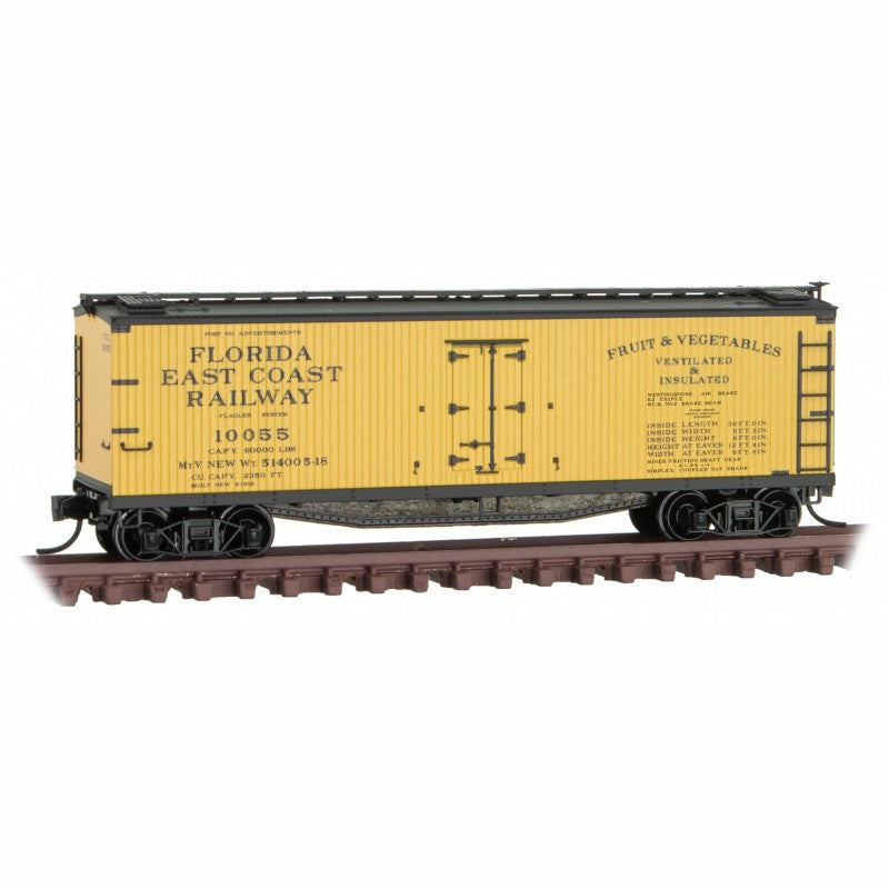 Micro-Trains, 049 00 900, N Scale, 40' Boxcar, Florida East Coast, #10055