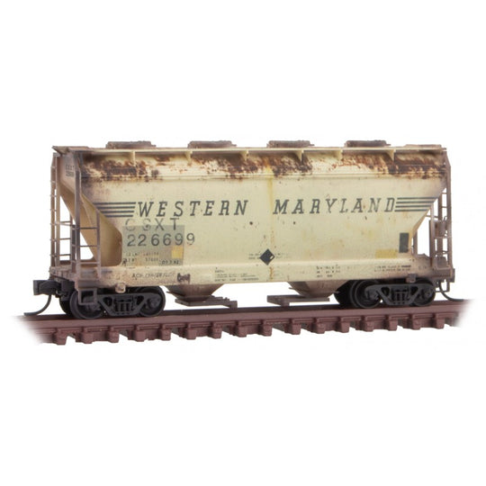 Micro-Trains, 092 44 490, N Scale, 2970 Covered Hopper, CSXT/ex-WM