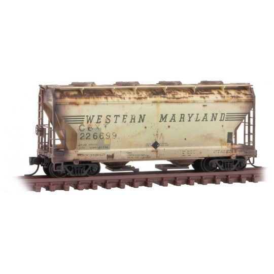 Micro-Trains, 092 44 490, N Scale, 2970 Covered Hopper, CSXT/ex-WM
