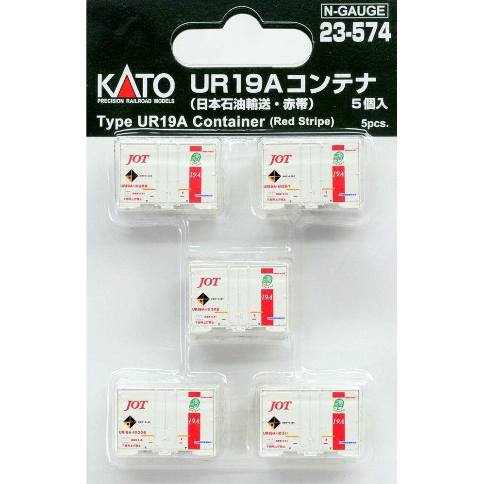 Kato, 23-574, N Scale, UR19A Container Set, Nihonsekiyuyuso, (5 Pack)