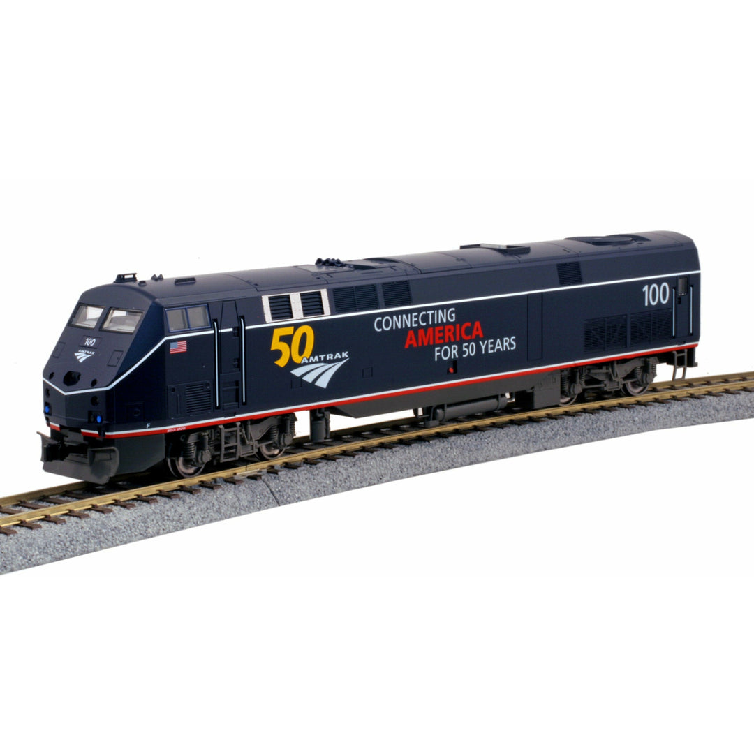 Kato, HO Scale, 37-6113-LS, GE P42 Genesis, Amtrak (Midnight Blue) #100 DCC & Sound