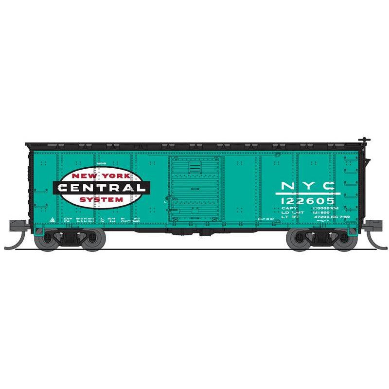 Broadway Limited Imports, 7281, N Scale, USRA 40' Steel Box Cars, New York Central (Jade Green), (2 Pack)