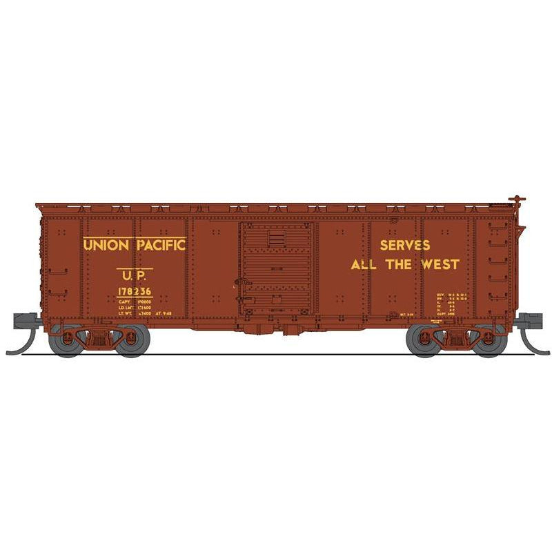 Broadway Limited Imports, 7284, N Scale, USRA 40' Steel Box Cars, Union Pacific, (2 Pack)