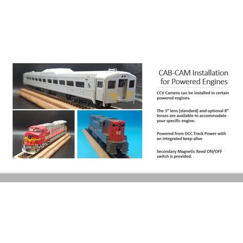 Choo Choo Vision, Multi Scale, CCV-INST-8in, Installation Kit - Model Railroad Video Camera