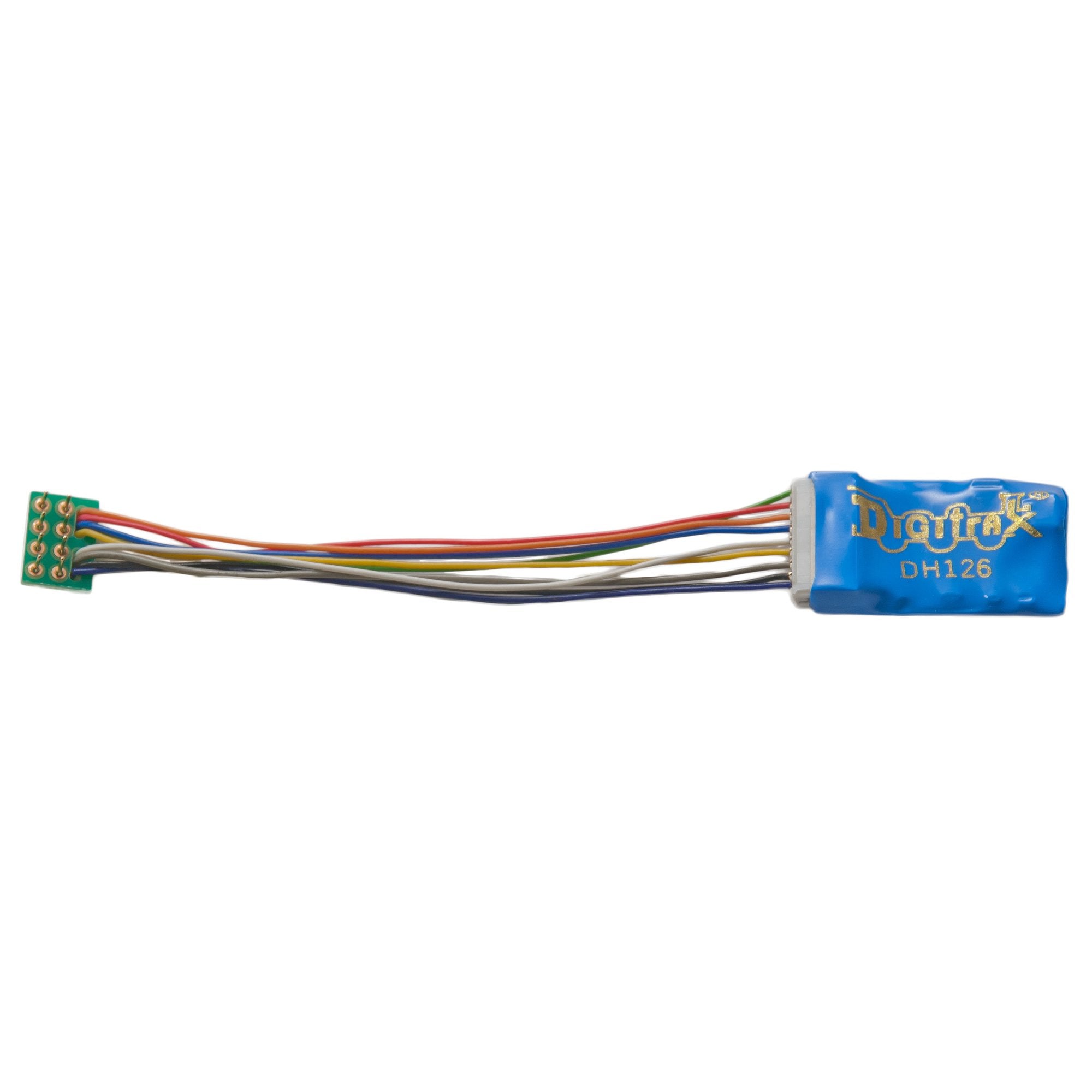 Digitrax, DH127P, 1.0 Amp/2 Amps Peak, Decoder 9-Pin Socket and P-Harness Medium Plug with approximately .3.2" wires