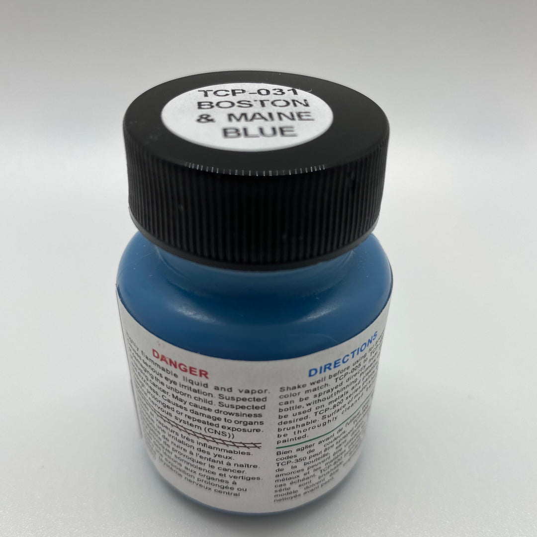 Tru-Color Paint, TCP-031, Airbrush Ready, Boston & Maine Blue, 1 oz