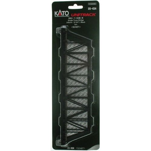 Kato, 20-434, N Scale, Unitrack, 9-3/4" Truss Bridge, Black