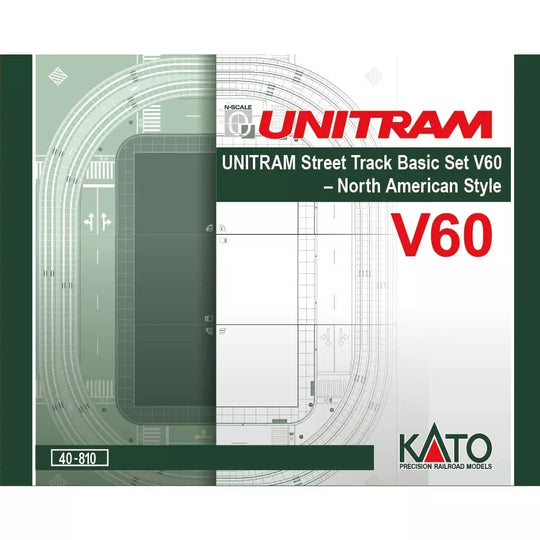 Kato, 40-810, , N Scale, V60 Unitram Street Track Basic Set V60, North American Style
