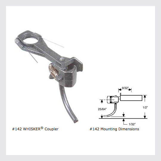 1434022838295 - Kadee Ho 142 Metal "Whisker" Coupler Medium (9/32") Overset Shank (2 Pair) - Rj's Trains