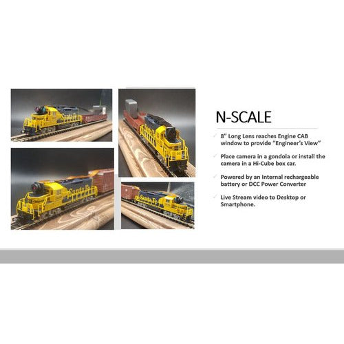 Choo Choo Vision, CCV-CAB-CAM N Scale Model Railroad Video Camera