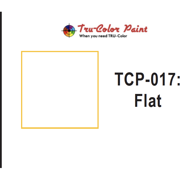 Tru-Color Paint, TCP-017, Airbrush Ready, Flat, 1 oz