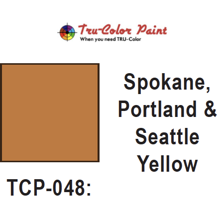 Tru-Color Paint, TCP-048, Airbrush Ready, Spokane Portland & Seattle Yellow, 1 oz