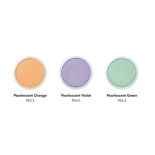 PanPastel, 30034, 3-Color, Pearlescents - Secondary (3 Color Set), Plus Sofft Tools