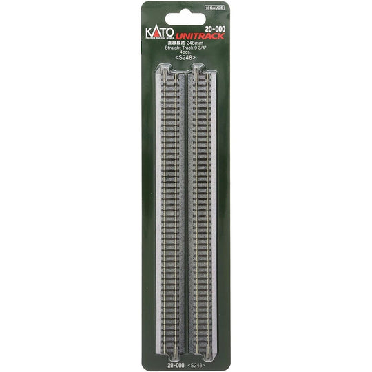 Kato, 20-000, N Scale, Unitrack 9 3/4", Straight (4 Pieces)