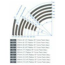 Kato N Scale UniTrack - 4 Pcs 282mm 11" Radius 15º Curve Track (20-111) - New