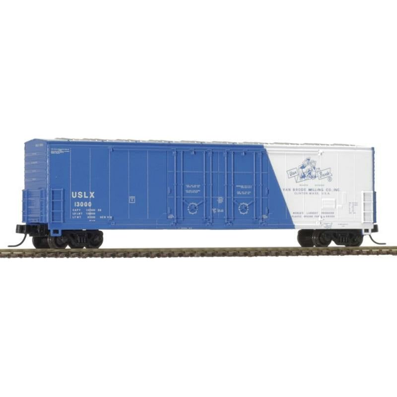 Atlas, N Scale, 50005204, 53' Evans Double Plug Door Box Car, Van Brode Milling, #13002