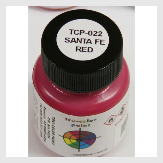 1589580824599 - Tru-Color Paint Tcp-022 Santa Fe Red 1Oz - Rj's Trains
