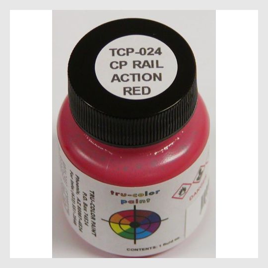1591138418711 - Tru-Color Paint Tcp-024 Cp Rail Action Red 1Oz - Rj's Trains