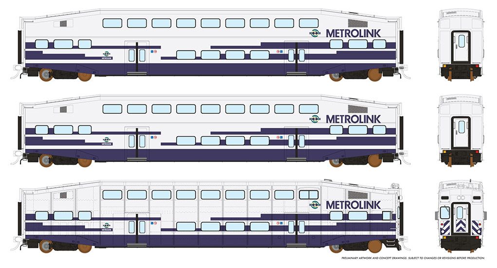 Rapido, HO Scale, Bi-Level Commuter Car