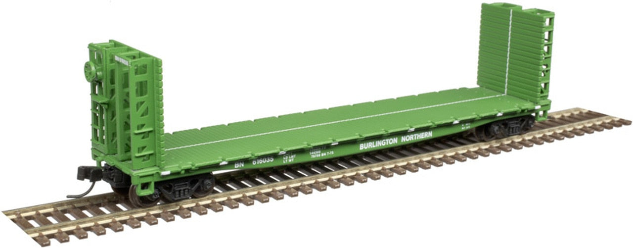 N Scale Bulkhead Flat Car