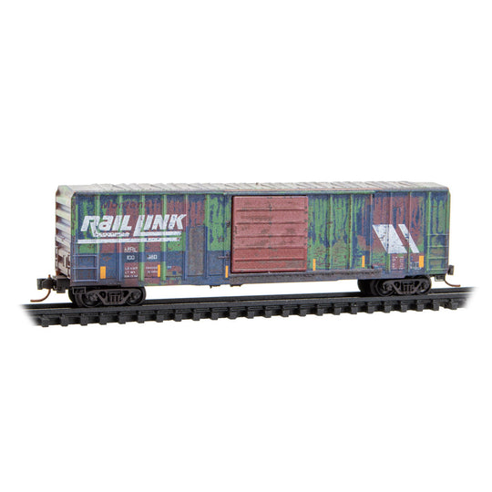 Micro-Trains by Atlas, 983-105 108, N Scale, Weathered, 50' Single Door Rib Side Box Car without Roofwalk, 3 pack
