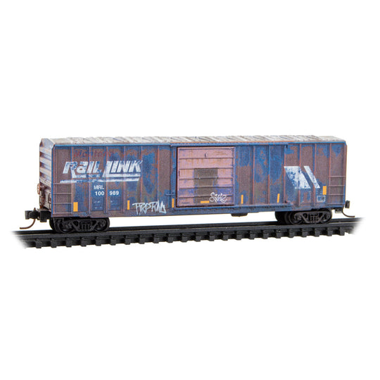 Micro-Trains by Atlas, 983-105 108, N Scale, Weathered, 50' Single Door Rib Side Box Car without Roofwalk, 3 pack