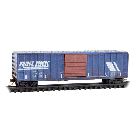 Micro-Trains by Atlas, 983-105 108, N Scale, Weathered, 50' Single Door Rib Side Box Car without Roofwalk, 3 pack