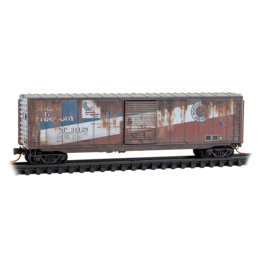 Micro-Trains by Atlas, 983-105 109, N Scale, Share in Freedom, Weathered, 50' Standard Boxcar w/o Roofwalk