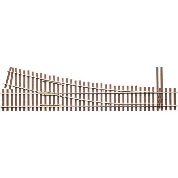 Micro Engineering, 14-713, Code 83, Ladder Track System #5b Right Hand Curved Diverging Track