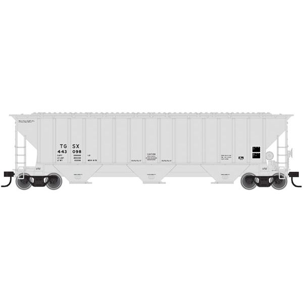Atlas Trainman, 20 005 466, HO Scale, Thrall 4740 Covered Hopper, Texasgulf, #433002