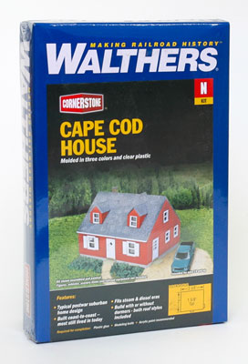 Walthers Cornerstone, 933-3839, N Scale, Cape Cod Home