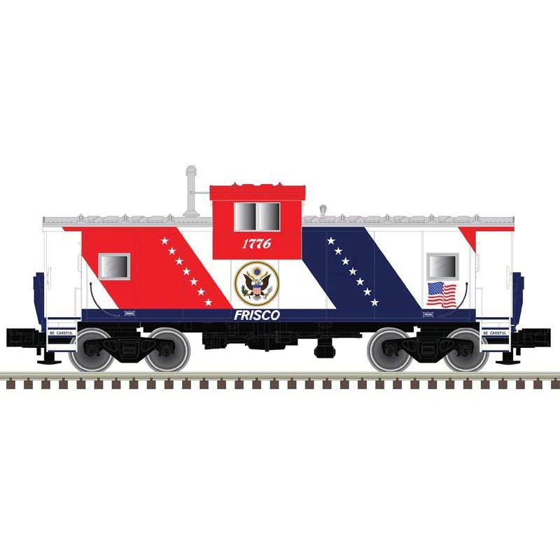 Atlas, N Scale, 50004129, Extended-Vision Caboose, St. Louis-San Francisco, #1776, Bicentennial , Red, White, Blue