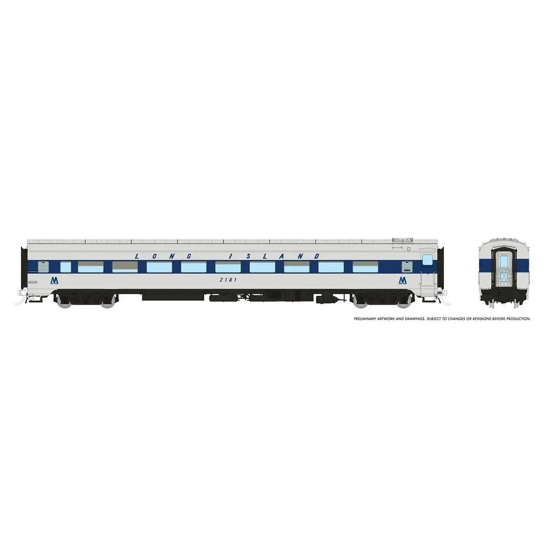 Rapido Trains, 100402, HO Scale, Lightweight Coach, LIRR, #2181