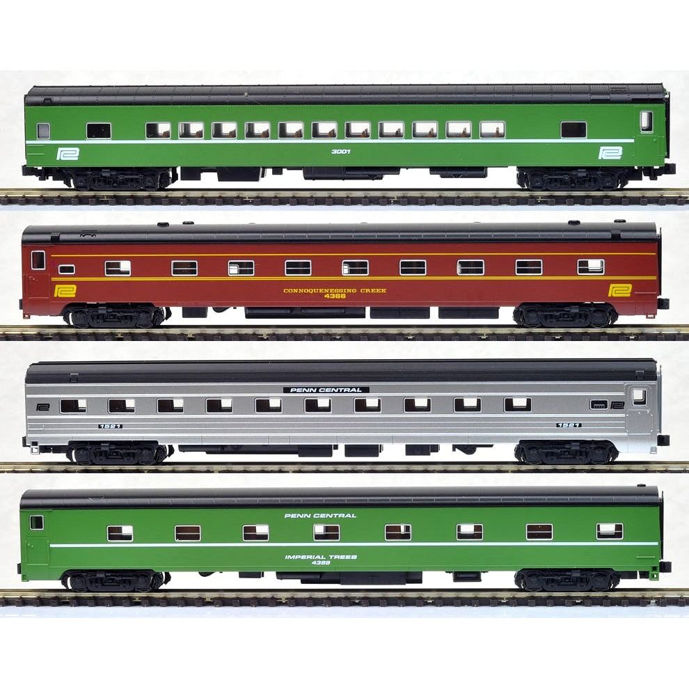 Kato, 106-1971, N Scale,Amtrak Rainbow Era Train, 8 passenger Car set