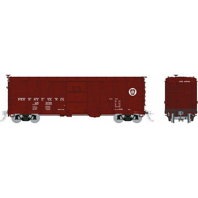Rapido, HO Scale, 142011, USRA Single-Sheathed Box Cars, With Creco Door, Pennsylvania Railroad, (6 Pack)