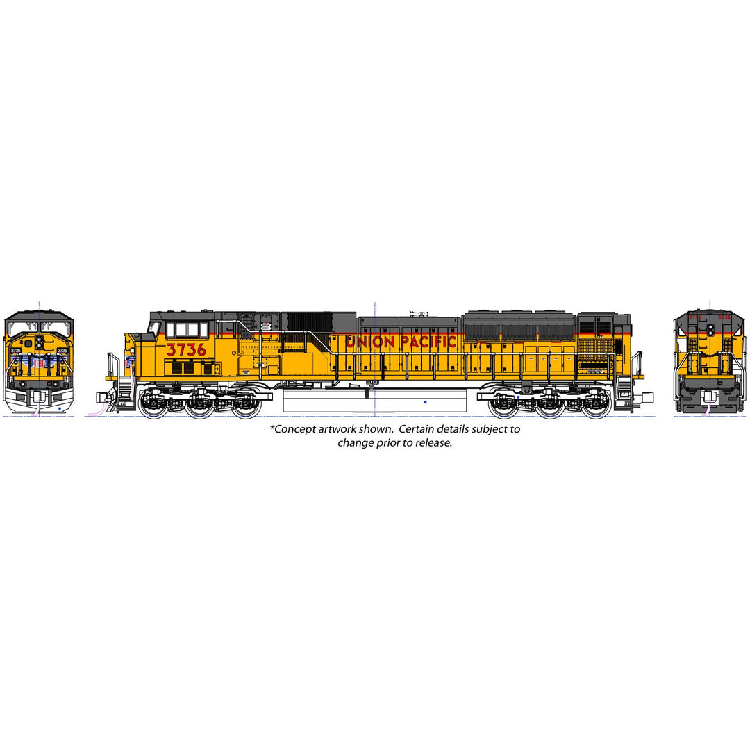 Kato, 176-5625-DCC, N Scale, SD90/43MAC, Union Pacific, #3750, DCC INSTALLED