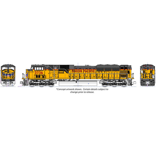 Kato, 176-5625-DCC, N Scale, SD90/43MAC, Union Pacific, #3750, DCC INSTALLED