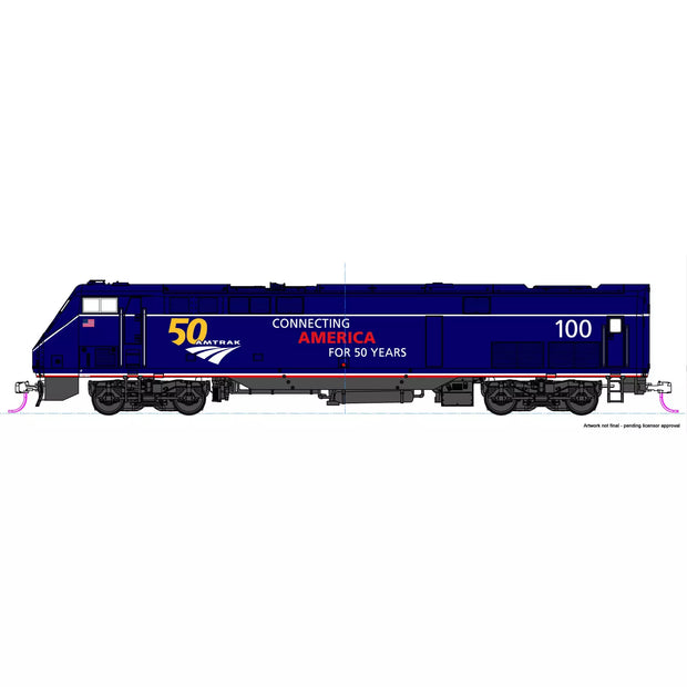 Kato, N Scale, 176-6035, GE P42 Genesis, Amtrak, (Midnight Blue), #100, DCC Ready