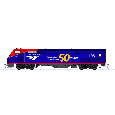 Kato, N Scale, 176-6037, GE P42 Genesis, Amtrak, (Phase VI), #108, DCC Ready