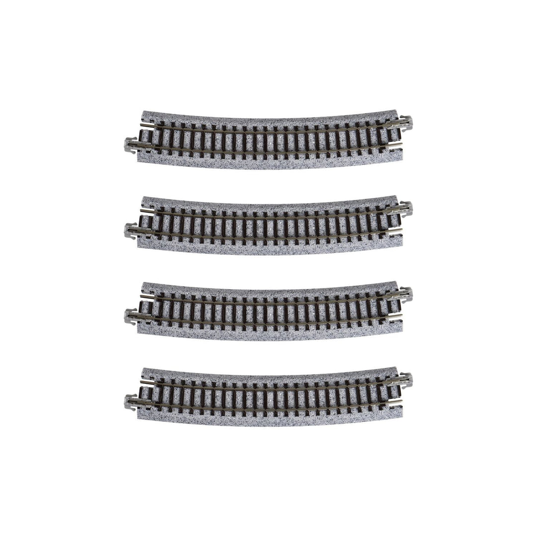 Kato, 20-160, N Scale, Unitrack 19" Radius Curve 15-Degree (4)