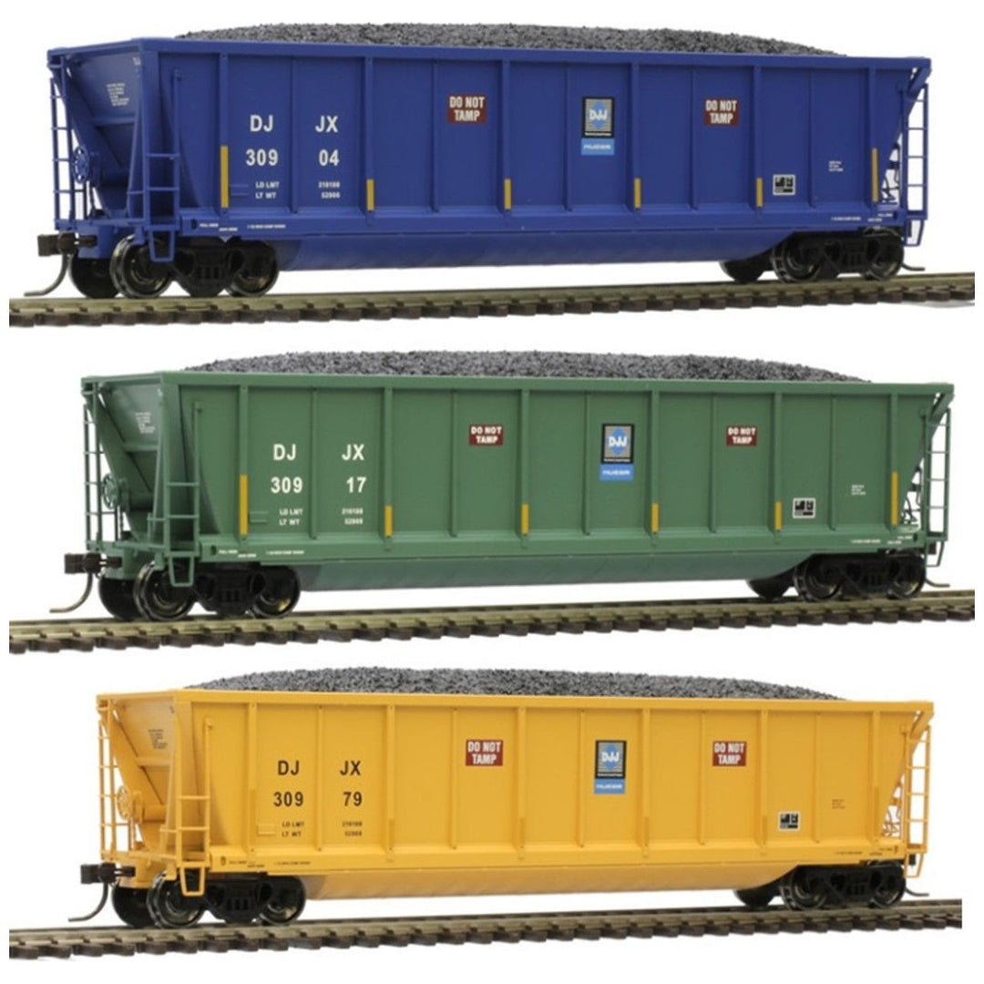 Atlas Master Line, HO Scale, 20006706, Coalveyor,David Joseph Limited Edition 3-pack (Blue/White) David J Joseph Transportation (DJJX)