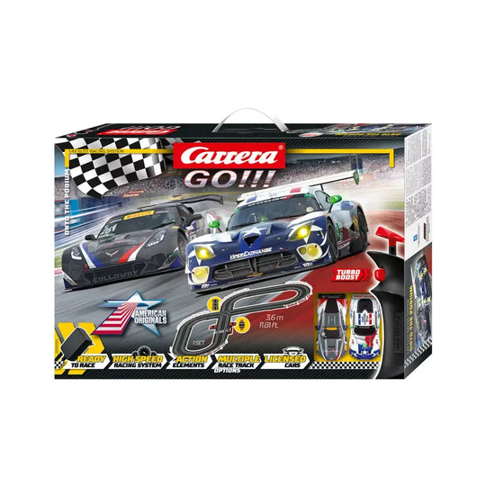 Carrera, 2006252, Carrera GO!!!, On to the Podium Racing Set, Electrically Operated