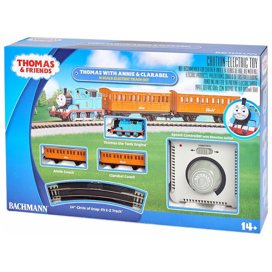 Bachmann, N Scale, 24028, Thomas with Annie and Clarabel Train Set, (Thomas & Friends Series)