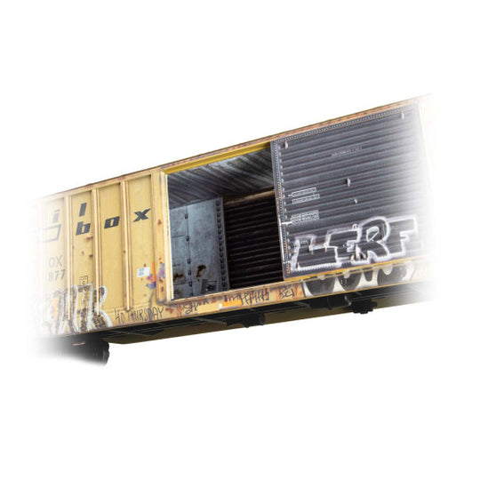 Micro-Trains, 5600-004, HO Scale, 50' Exterior Post Welded Steel Box Car, #33877, Weathered KIT