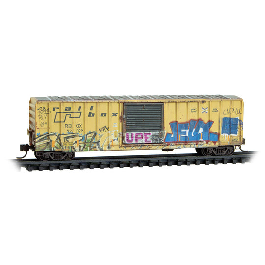 Micro-Trains, 983 05 099, N Scale, 50' Rib Side Boxcars, Weathered, 4-Pack