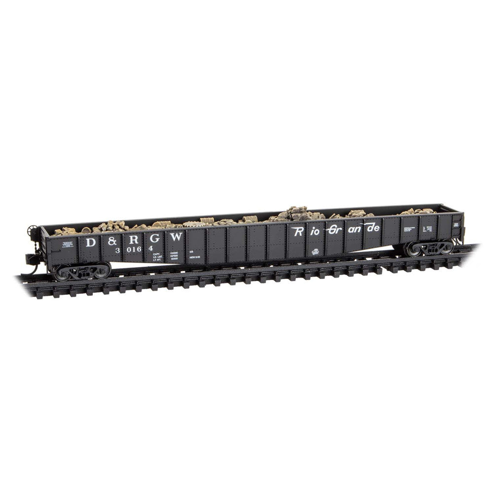 Micro-Trains, 107 00 130, 65' Mill Gondola, D&RGW, #30164 with Junk Load