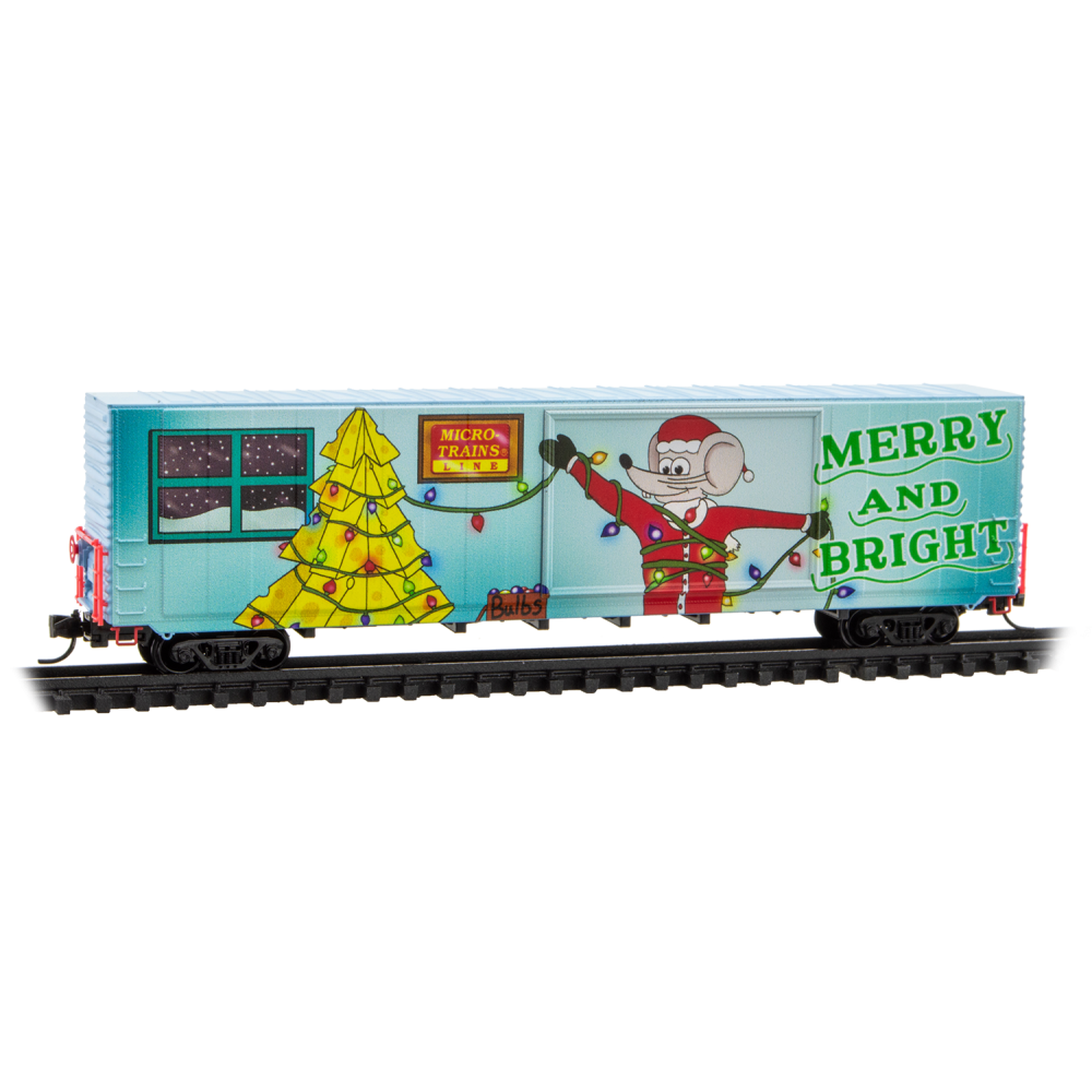 Micro-Trains, 102 00 854, N Scale, Micro-Mouse Christmas, (LIGHTED), 2025