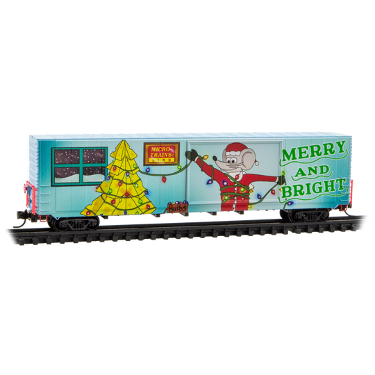 Micro-Trains, 102 00 854, N Scale, Micro-Mouse Christmas, (LIGHTED), 2025