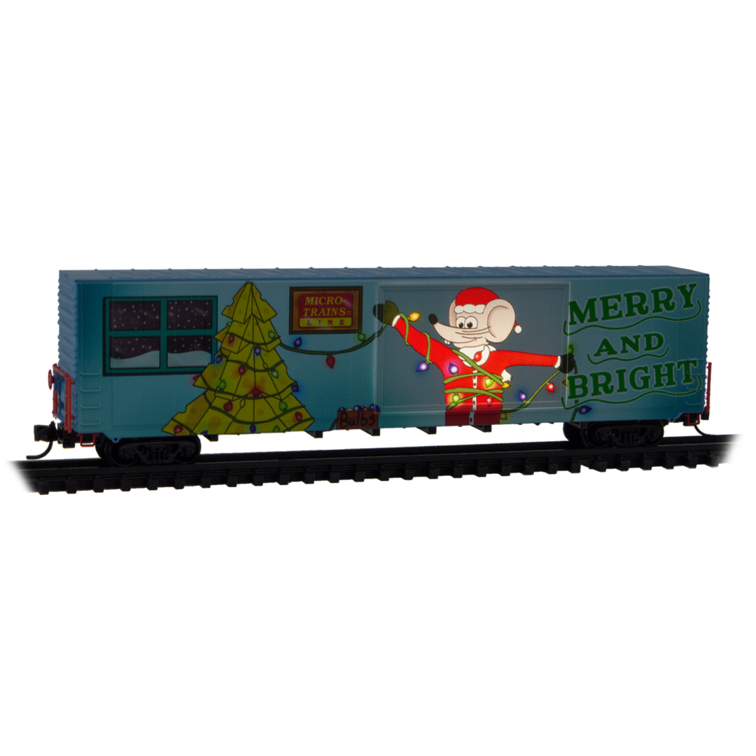 Micro-Trains, 102 00 854, N Scale, Micro-Mouse Christmas, (LIGHTED), 2025