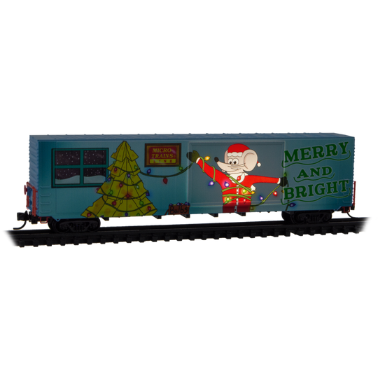 Micro-Trains, 102 00 854, N Scale, Micro-Mouse Christmas, (LIGHTED), 2025